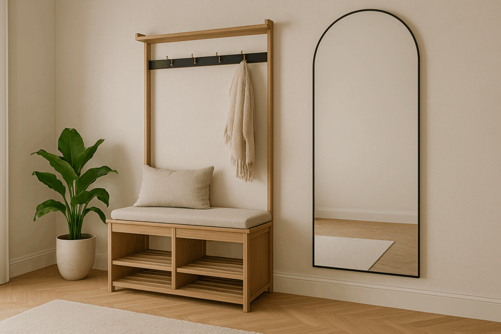 Aménagement entrée miroir